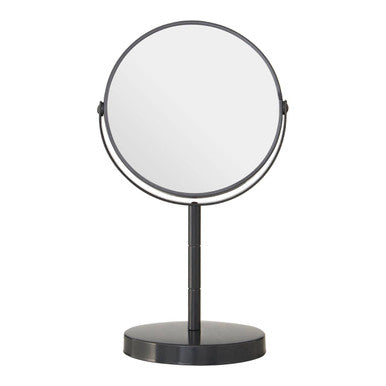 Marisha Grey Metal Small Swivel Table Mirror