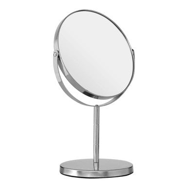 Marisha Silver Effect Metal Swivel Table Mirror - image 4