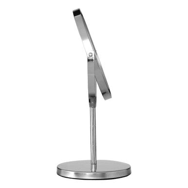 Marisha Silver Effect Metal Swivel Table Mirror - image 6