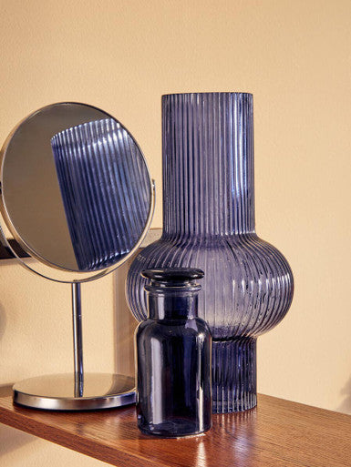 Marisha Silver Effect Metal Swivel Table Mirror