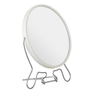 Mison White Metal Large Shaving Mirror