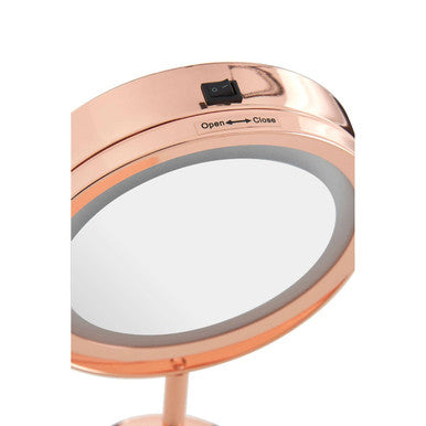Clara Rose Gold Led Mirror