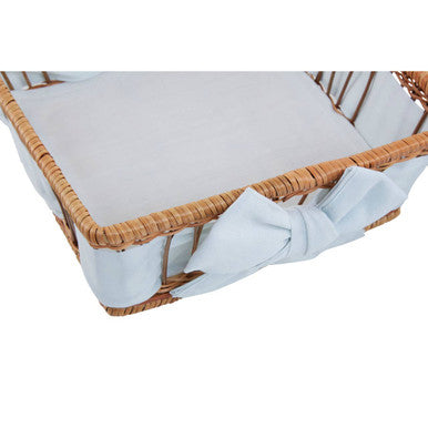 Set Of Two Natural Fern With Lining Baskets