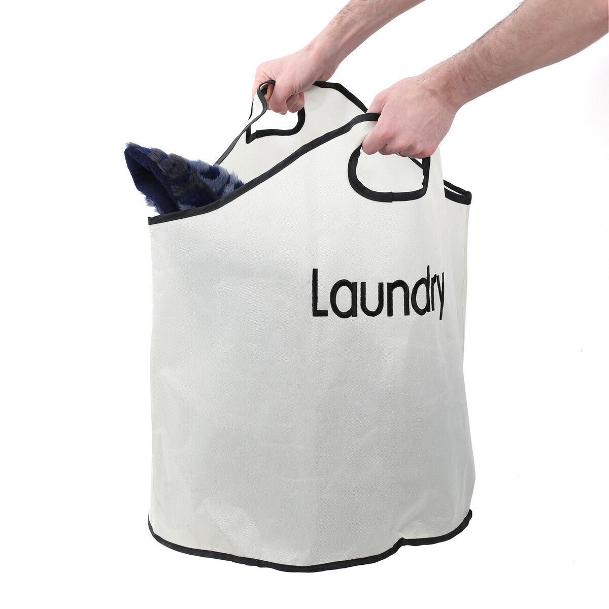 White Polyester Laundry Bag - Image 2