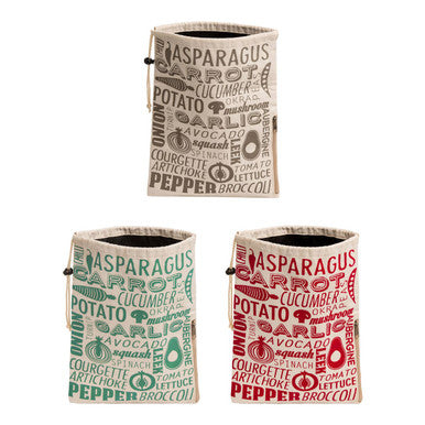 Porter Grey And Natural Vegetable Bag