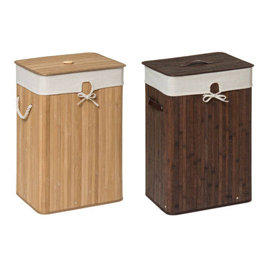 Kankyo Rectangular Natural Bamboo Laundry Hamper - Image 3