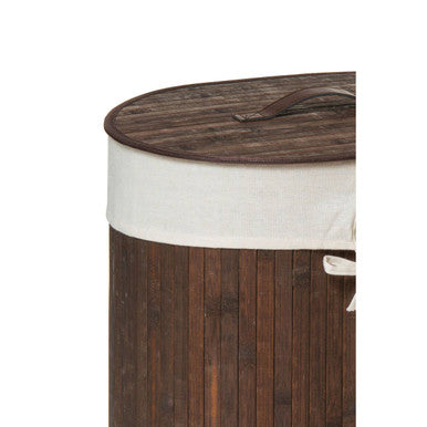 Kankyo Dark Brown Oval Laundry Hamper