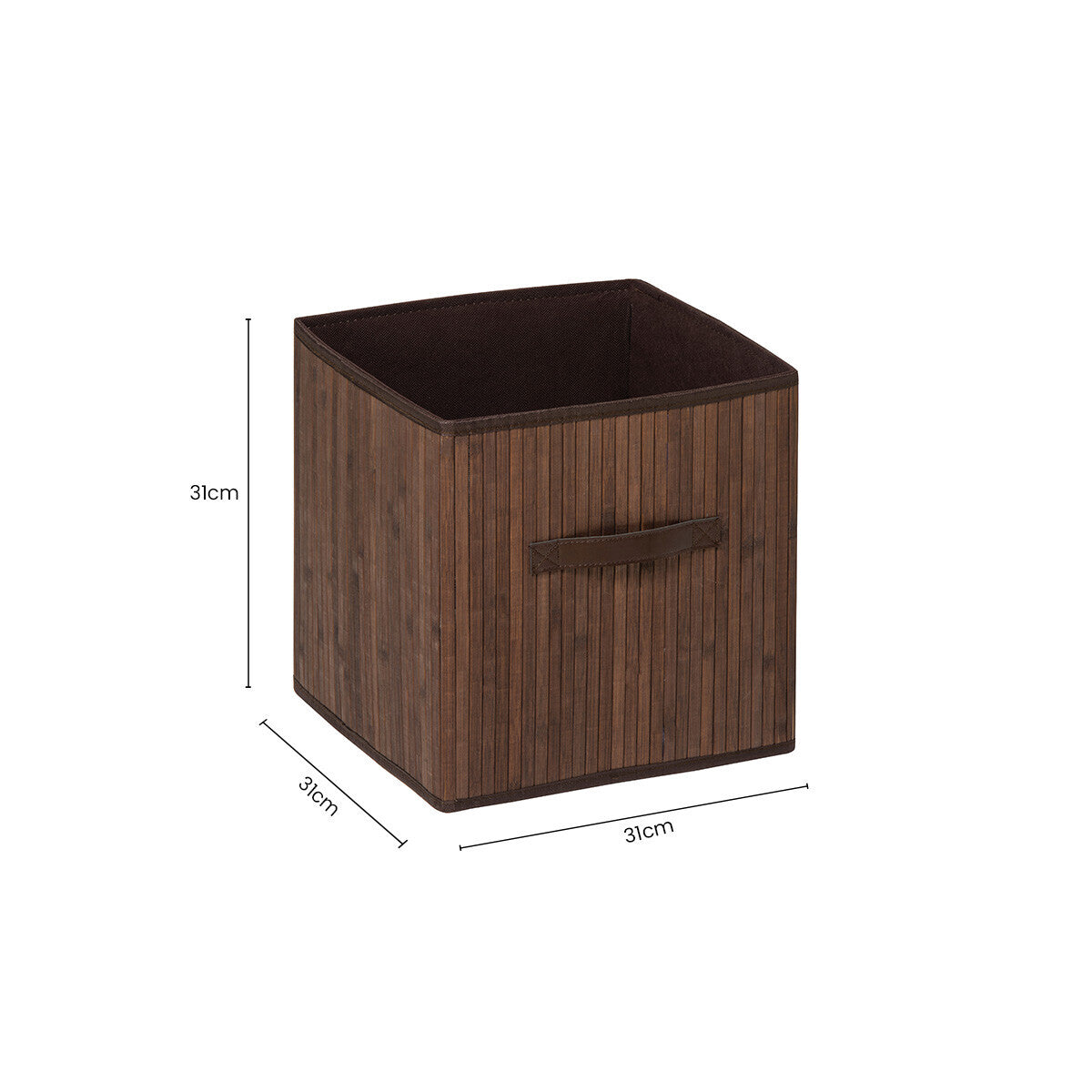 Kankyo Dark Brown Bamboo Storage Box
