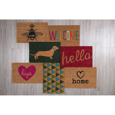 Red Hello Coir Doormat - image 2