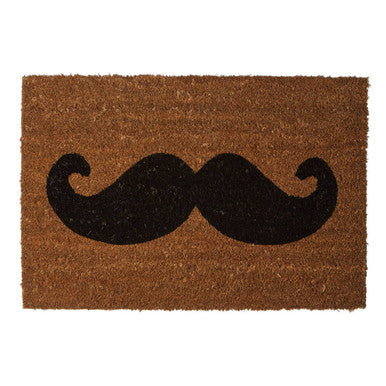 Moustache Coir Doormat - image 1