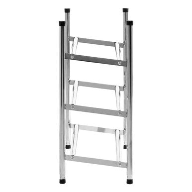 Tavia Three Tier Chrome Shoe Rack
