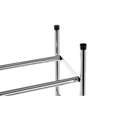 Tavia Three Tier Chrome Shoe Rack