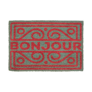 Neon Bonjour Coir Doormat
