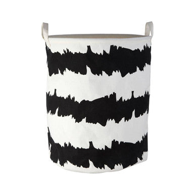 Harga Black And White Fabric Basket