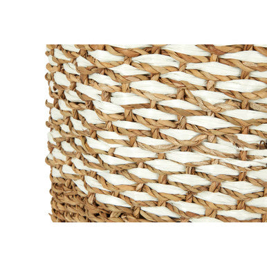 Oval Multi Seagrass Basket With Lid