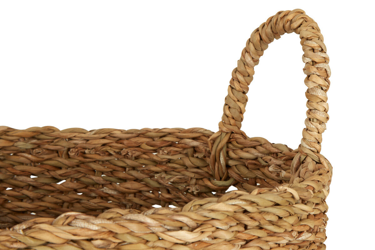 Lidi Set of Two Round Seagrass Baskets With Handles - Image 4