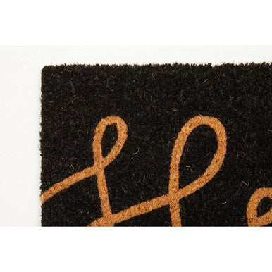 Filta Hello Black Coir Doormat