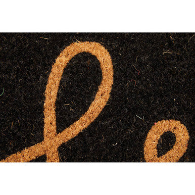 Filta Hello Black Coir Doormat