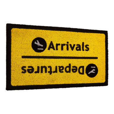 Filta Arrivals Departures Coir Doormat