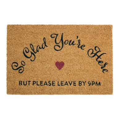 Doormat with text &