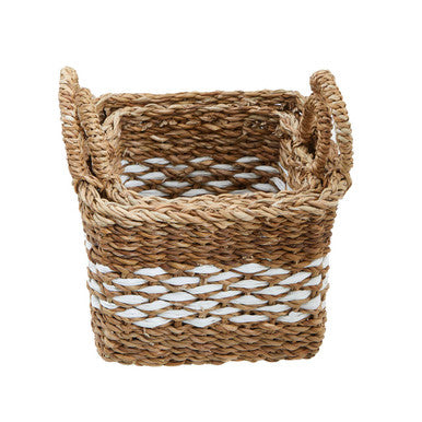 Lidi Set Of Two Square Seagrass Baskets