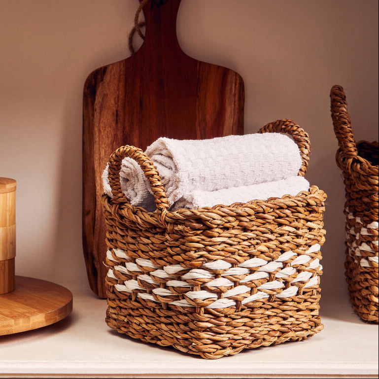 Lidi Set Of Two Square Seagrass Baskets - image 2