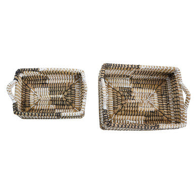 Lidi Set Of Two Straw Baskets