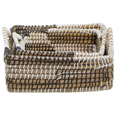 Lidi Set Of Two Straw Baskets