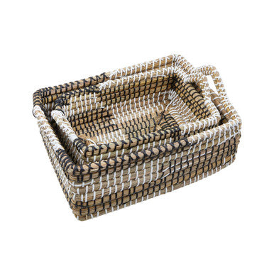 Lidi Set Of Two Straw Baskets