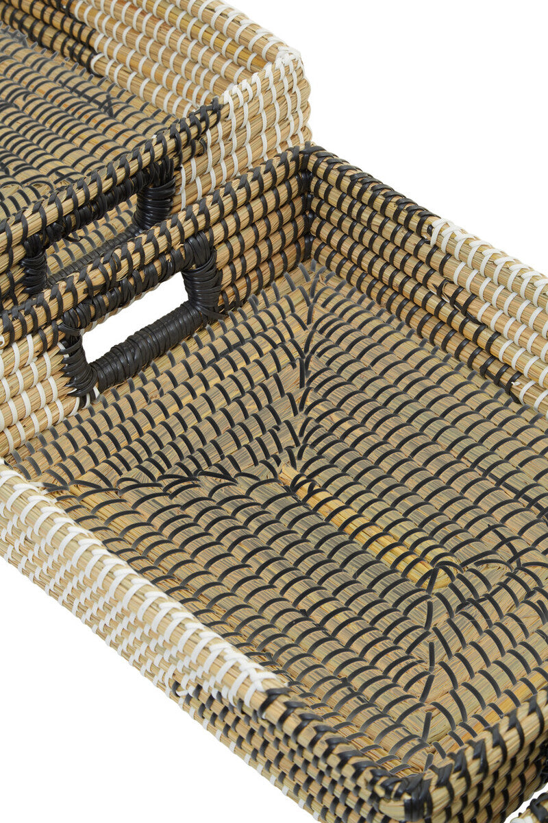 Set of Three Straw Baskets - Image 4