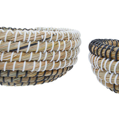 Lidi Set Of 3 Baskets With Black And White Detail - image 9