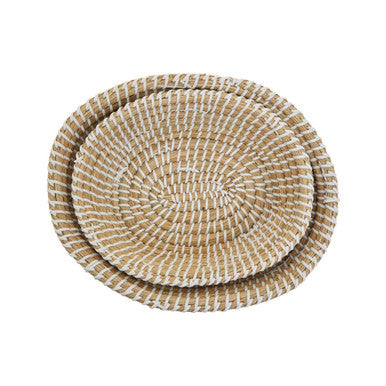 Lidi Set Of Two Baskets With White Detail