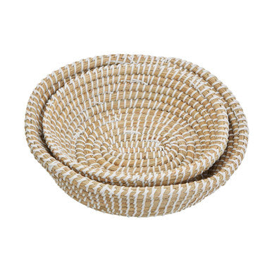 Lidi Set Of Two Baskets With White Detail