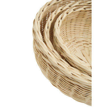 Lidi Set Of Three Bamboo Baskets
