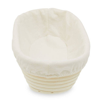 Smith Rattan Oblong Bread Proofing Basket With Liner