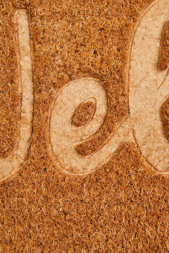Filta Embossed Welcome Coir Doormat
