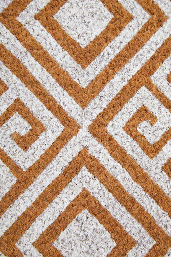 Filta Coir Geometric Design Doormat