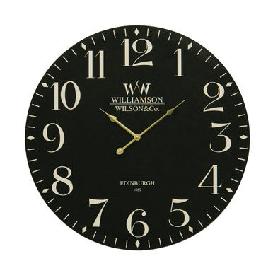 Destini Classical Black Mdf Wall Clock