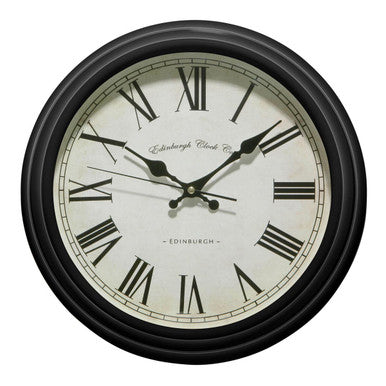 Robello Black Lined Rim Wall Clock - image 1