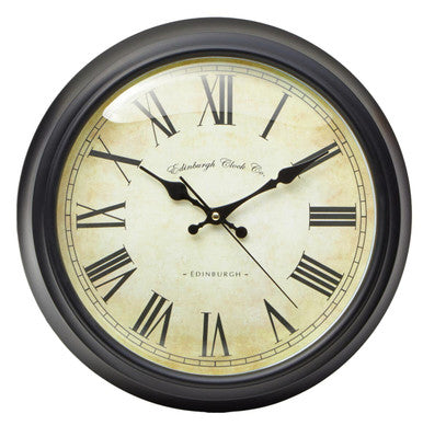 Robello Black Lined Rim Wall Clock - image 4