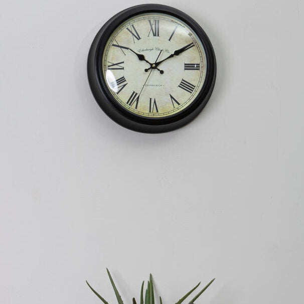 Robello Black Lined Rim Wall Clock - image 2