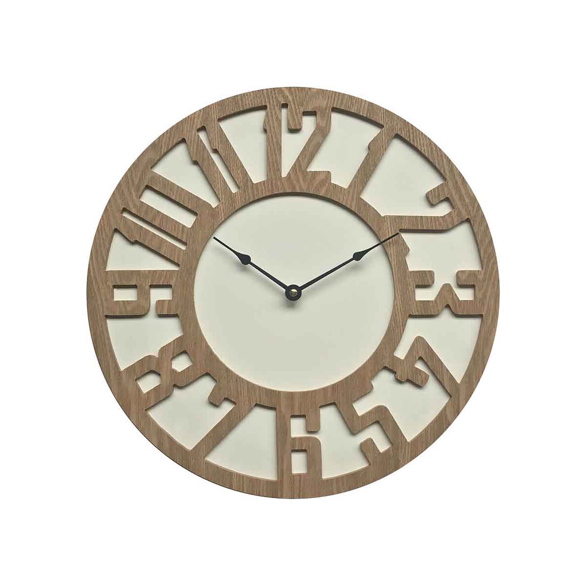 Vitus Carved Wood Wall Clock