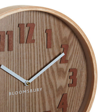 Vitus Brown Grain Small Wall Clock