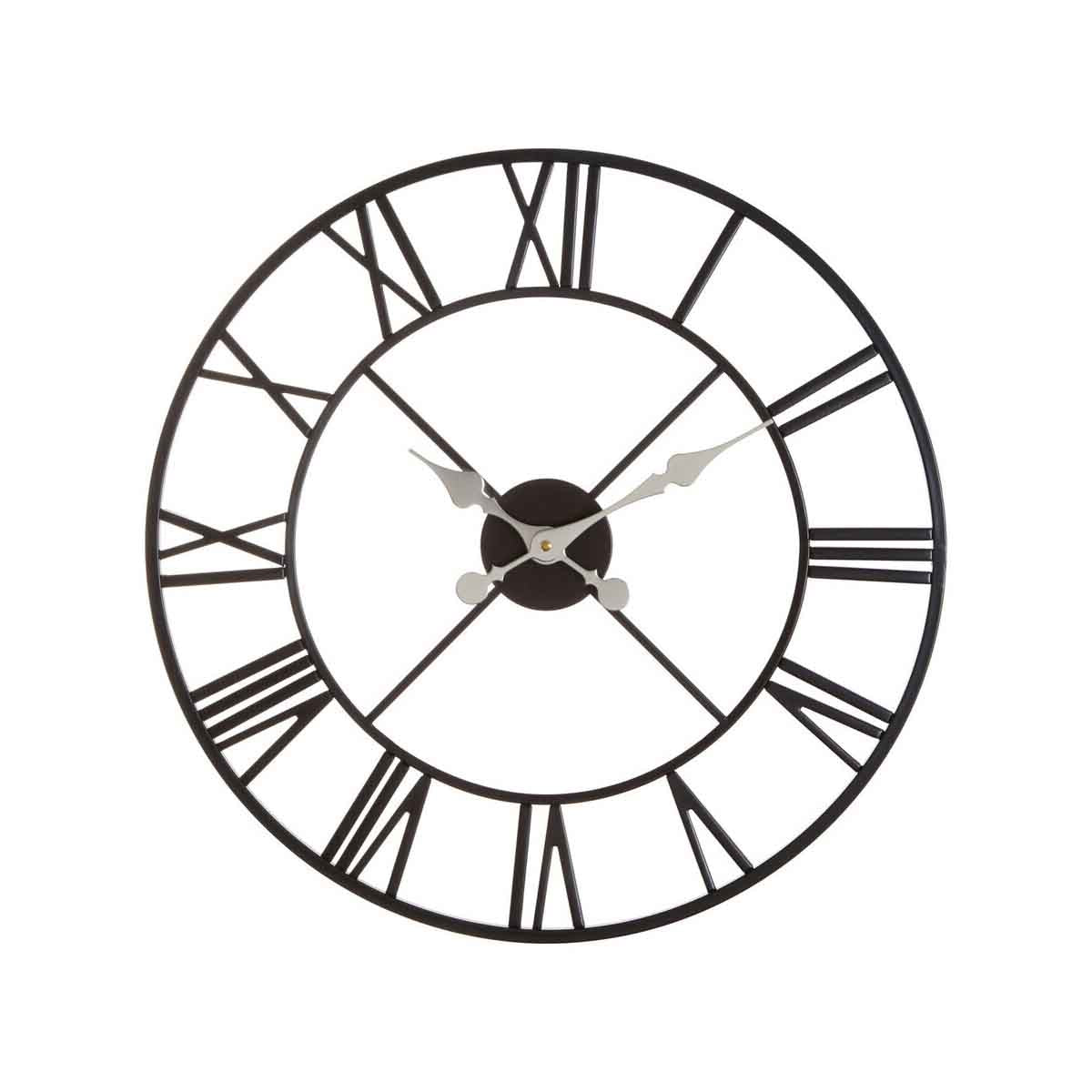 Vitus Black Metal Wall Clock