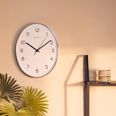 Elko Oval Wall Clock With Dark Grey Finish - image 2