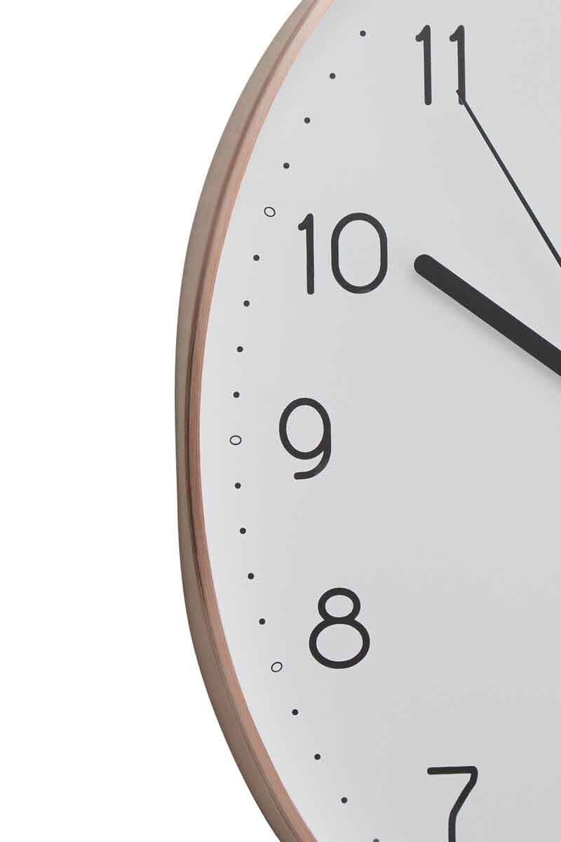 Elko Oval Wall Clock with Copper Finish