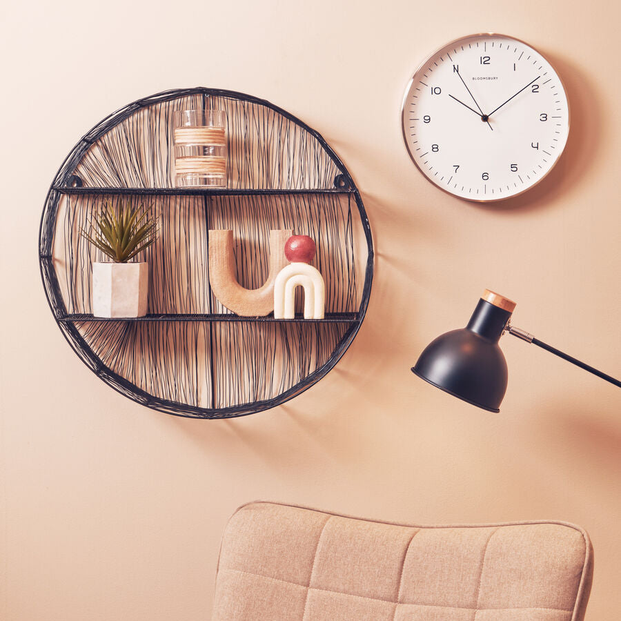 Elko Round Copper Finish Wall Clock - image 2