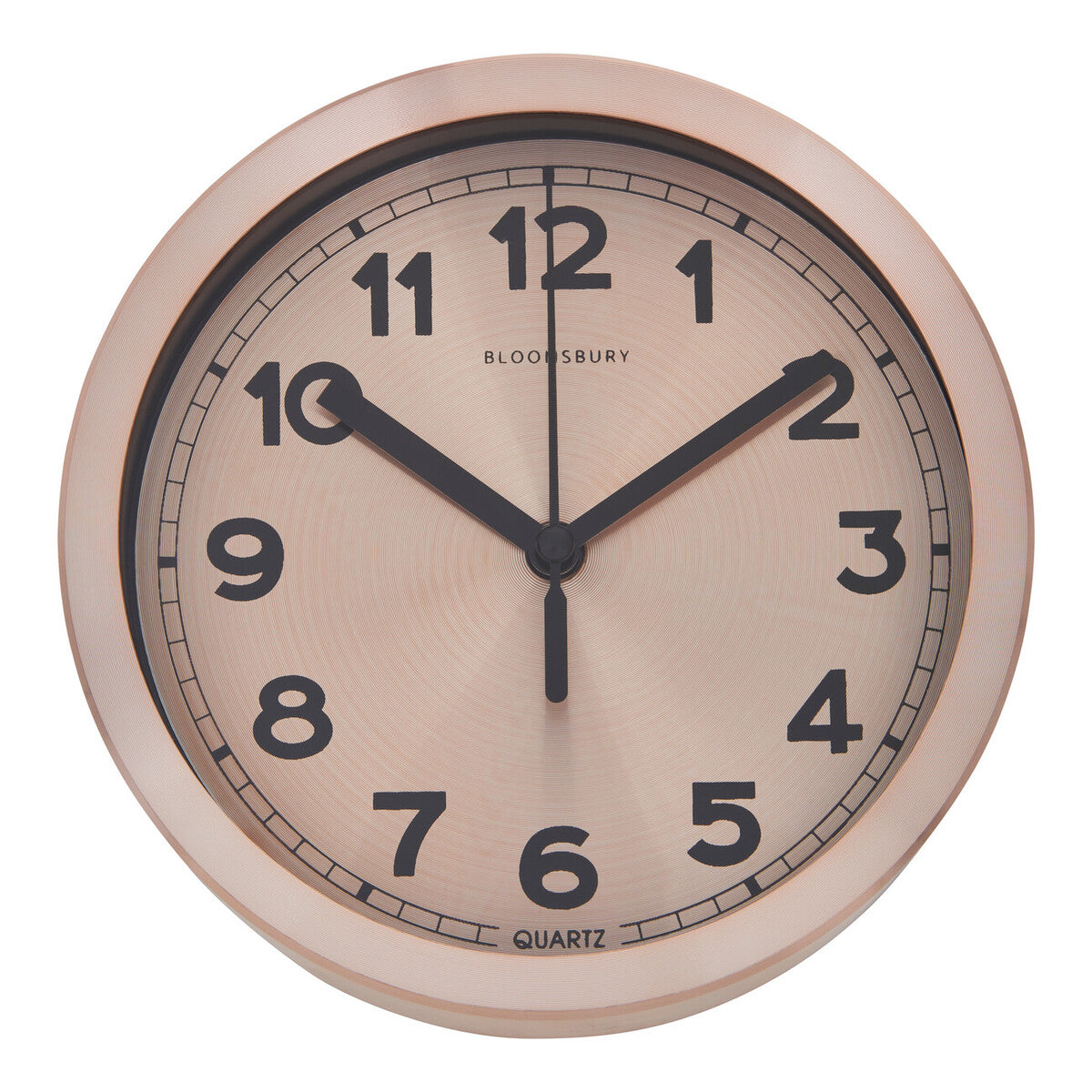 Elko Wall Clock With Copper And Black Finish