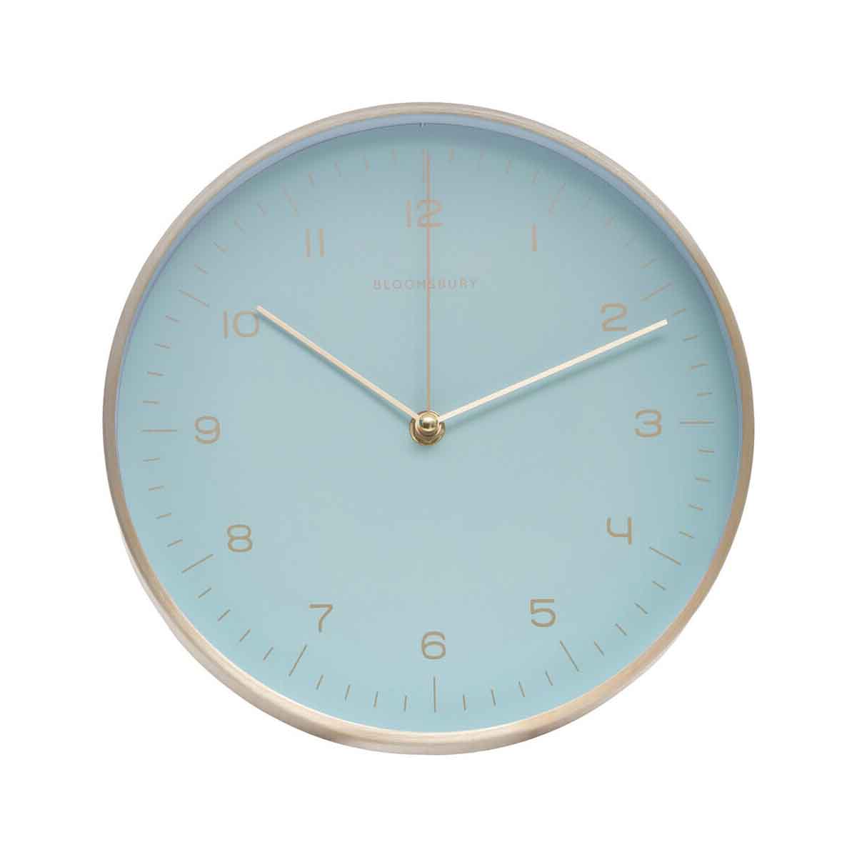 Elko Gold And Mint Green Finish Wall Clock