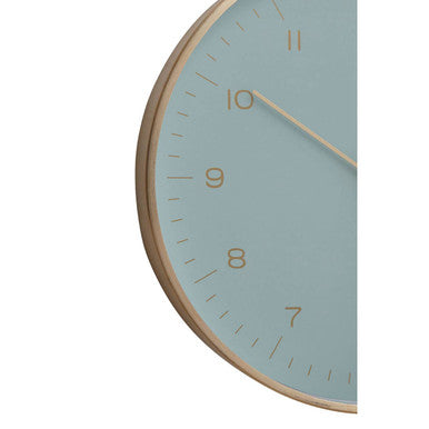 Elko Gold And Mint Green Finish Wall Clock